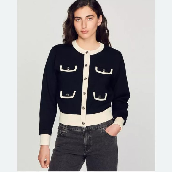 Murcie Flap Pocket Cardigan Sweater - Picture 1 of 7